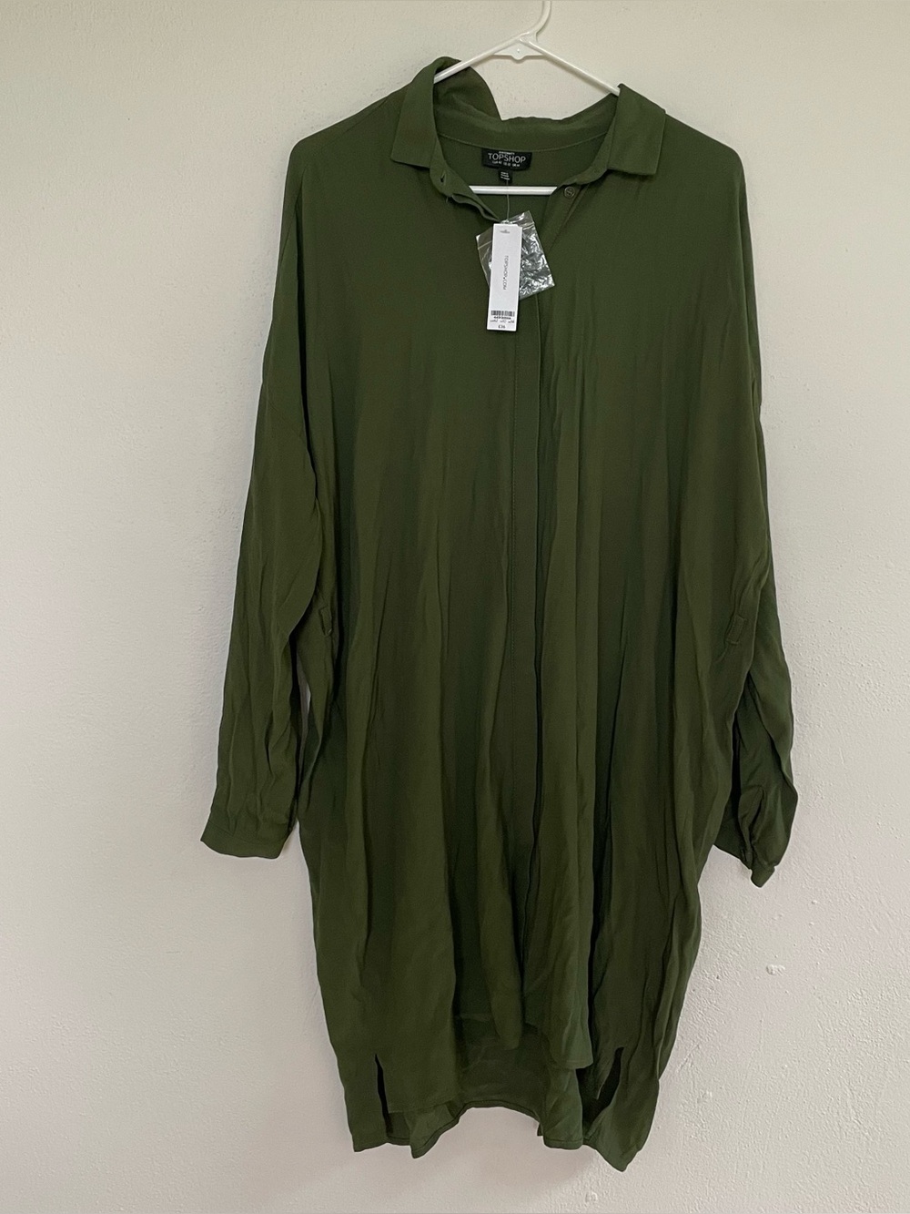 Topshop Olive Green Maternity Top